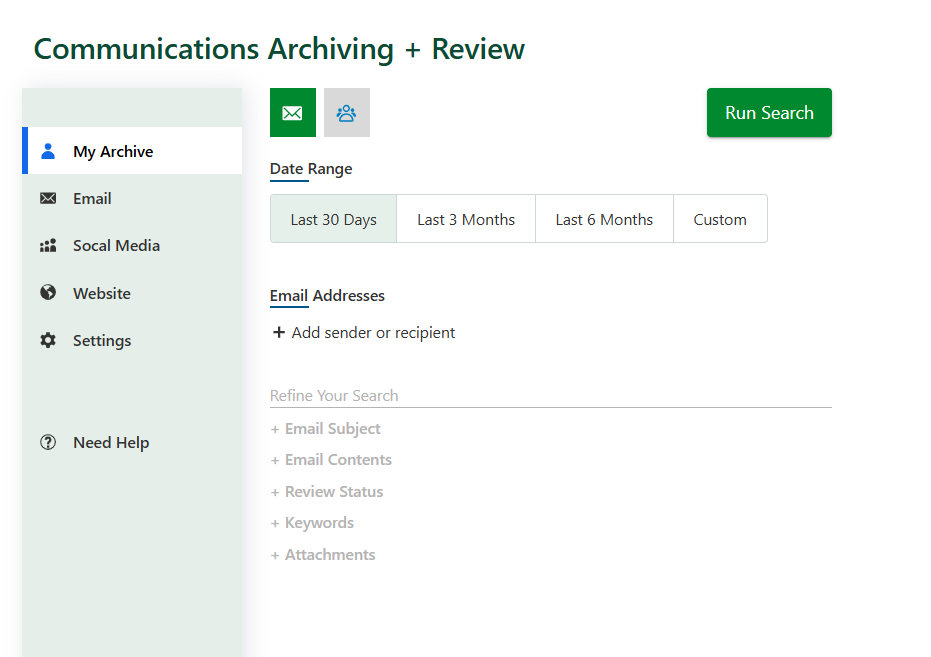 Communications Archiving Review - Stand Aone