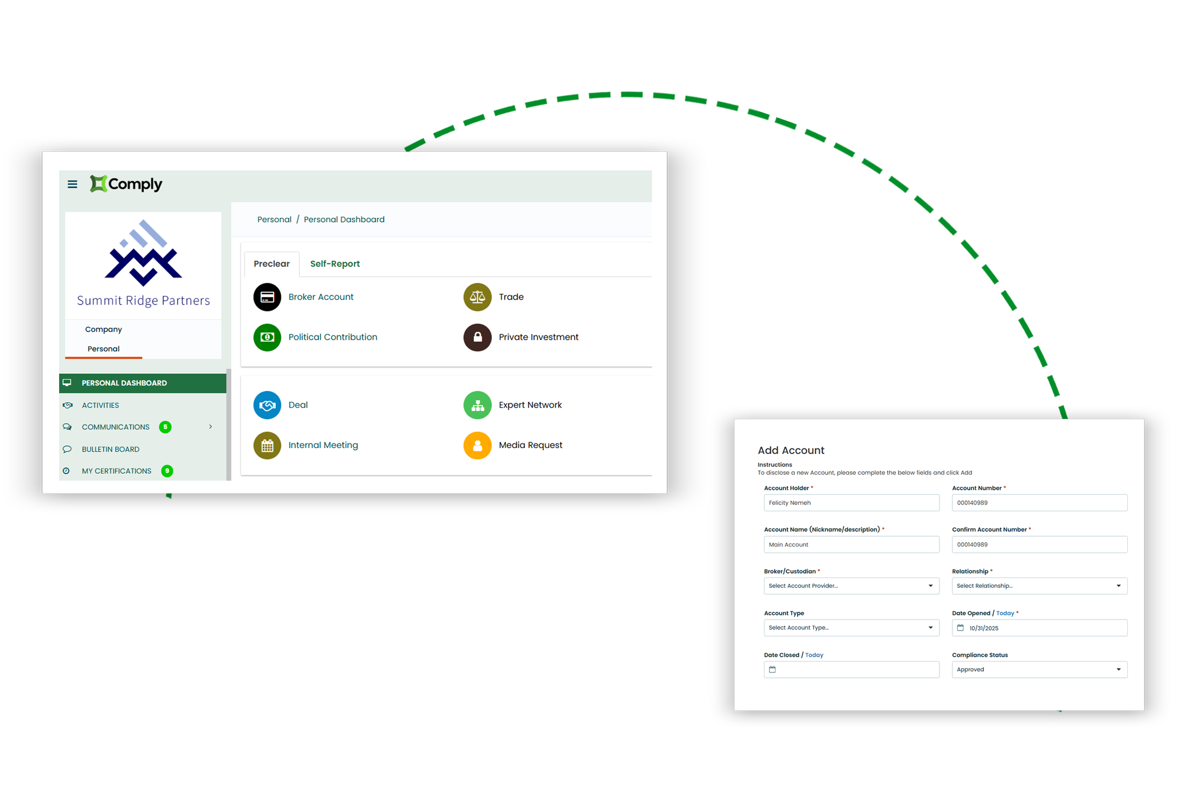 Comply Employee - Add Account