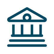 Investment banks icon, courthouse