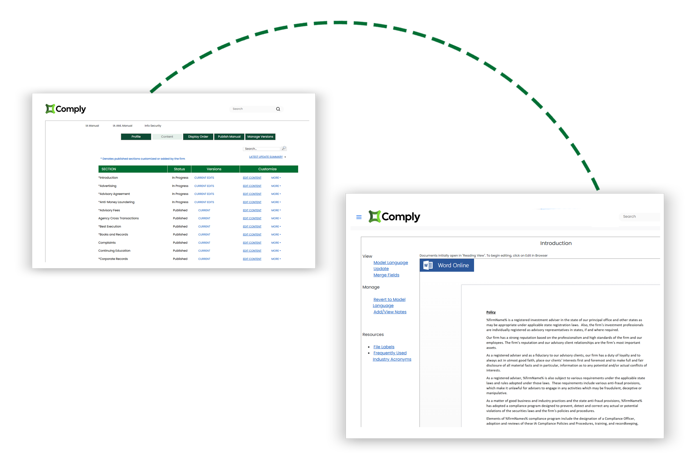 Intelligent Policy Builder Multiple Screnshots