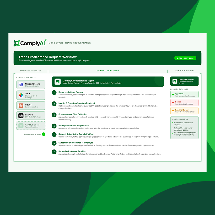 Comply Launches Financial Services’ First Agentic Compliance Platform MCP Server, Enabling Teams to Build Custom AI Agents Without Developers