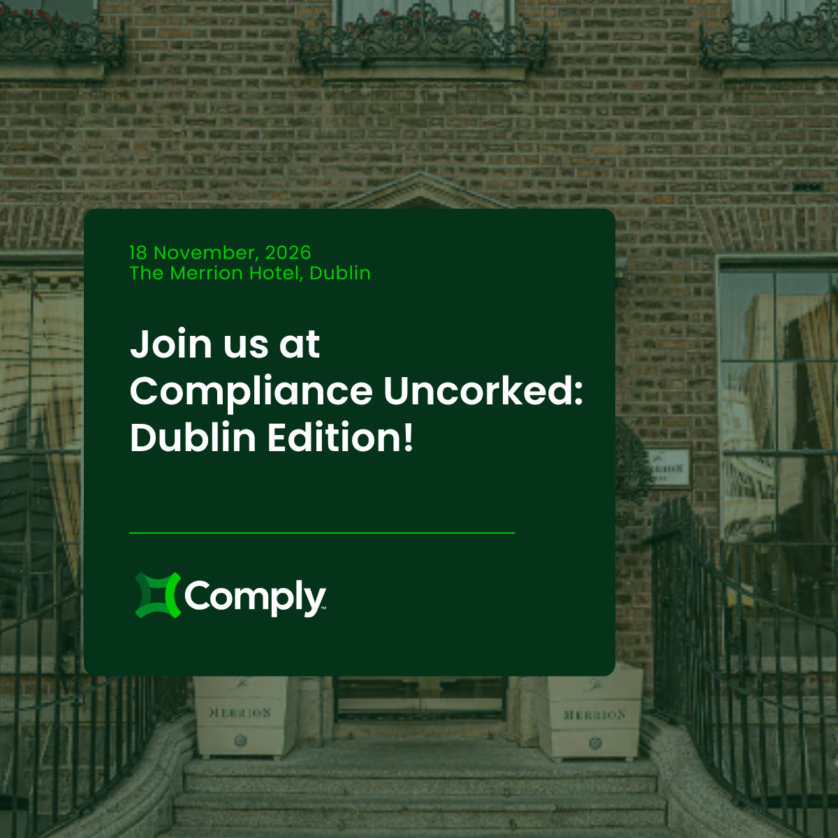 Compliance Uncorked: Dublin Edition
